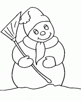  dessin à colorier bonhomme-de-neige-7