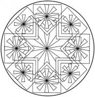  coloriage à dessiner mandala-kaleidoscope-90