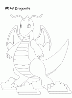  coloriage à dessiner pokemon-dragonite