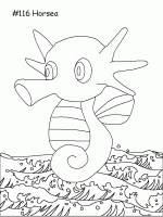  dessin à colorier pokemon-horsea