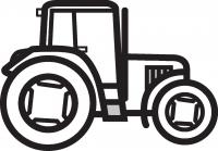  coloriage à dessiner tracteur-ferme-coloriage-4