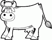  dessin coloriage vache-15