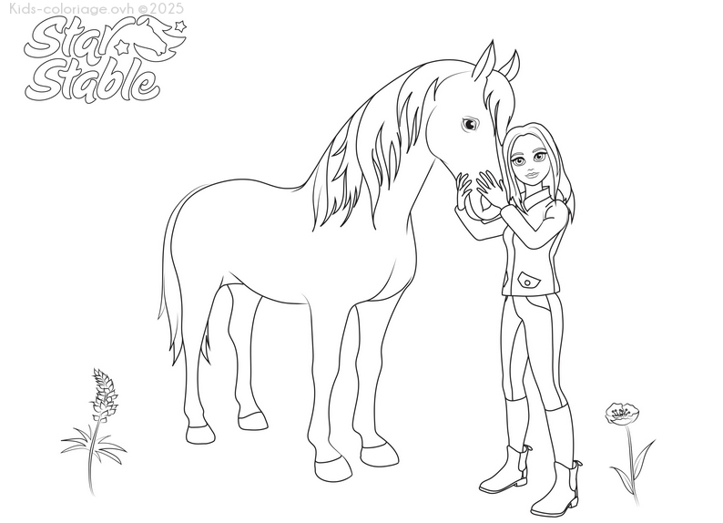 Coloriage à imprimer Chevaletcavaliere