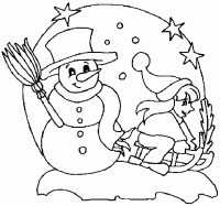  dessin à imprimer bonhomme-de-neige-2