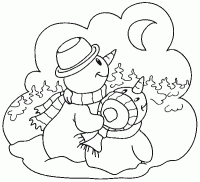  coloriage à dessiner bonhomme-de-neige-5