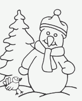  coloriage à dessiner bonhomme-de-neige-8