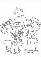  dessin en ligne charlotte-aux-fraises-bouquet-de-fleur