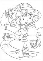  dessin en ligne charlotte-aux-fraises-pattin-a-roulette