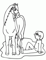  coloriage à dessiner chevaux039