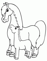  dessin à colorier chevaux049