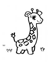  coloriage à dessiner girafe-7
