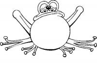  dessin en ligne grenouille-enorme