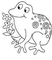 dessin dessin grenouille-fleur