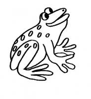  coloriage à dessiner grenouille-langue