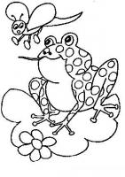  dessin à imprimer grenouille-papillon