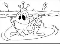  dessin coloriage grenouille-roi