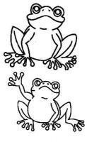 dessin à imprimer grenouille-salut