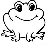  dessin à imprimer grenouille-sourire