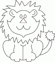  coloriage à dessiner lion-7