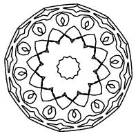  dessin à colorier mandala-kaleidoscope-101