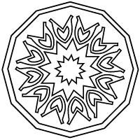  dessin à colorier mandala-kaleidoscope-87
