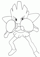  coloriage à dessiner pokemon-boxe