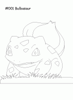  dessin à colorier pokemon-bulbasaur