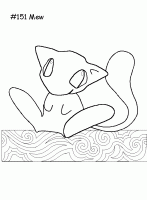  dessin à imprimer pokemon-mew