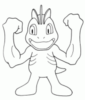  dessin à colorier pokemon-muscle