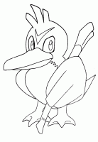  dessin à colorier pokemon-oiseau-bec