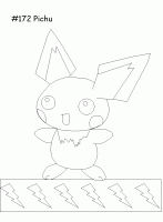  dessin à colorier pokemon-pichu