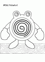  dessin à colorier pokemon-poliwhirl