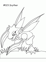  dessin coloriage pokemon-scyther