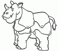  coloriage à dessiner rhinoceros-15