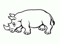  coloriage à imprimer rhinoceros-5