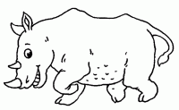  dessin en ligne rhinoceros-7