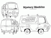  dessin à colorier mystery-machine