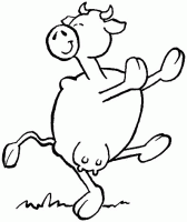 coloriage à dessiner vache-24
