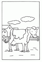  coloriage à dessiner vache-7
