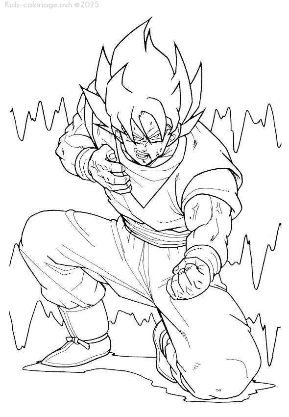 Coloriage à imprimer dragonballz17