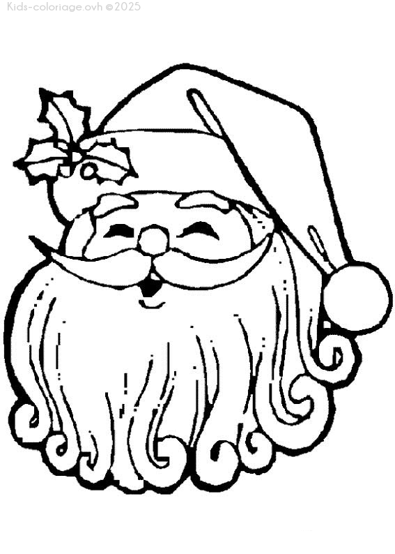 Coloriage à imprimer noel-papa