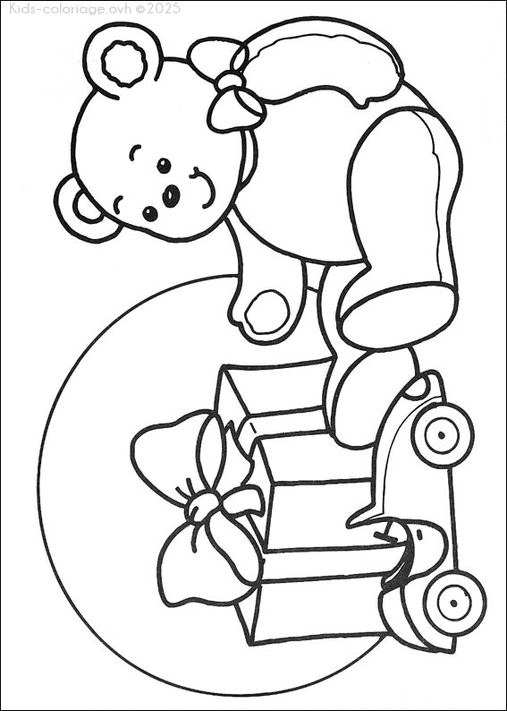 Coloriage à imprimer nounoursnoel