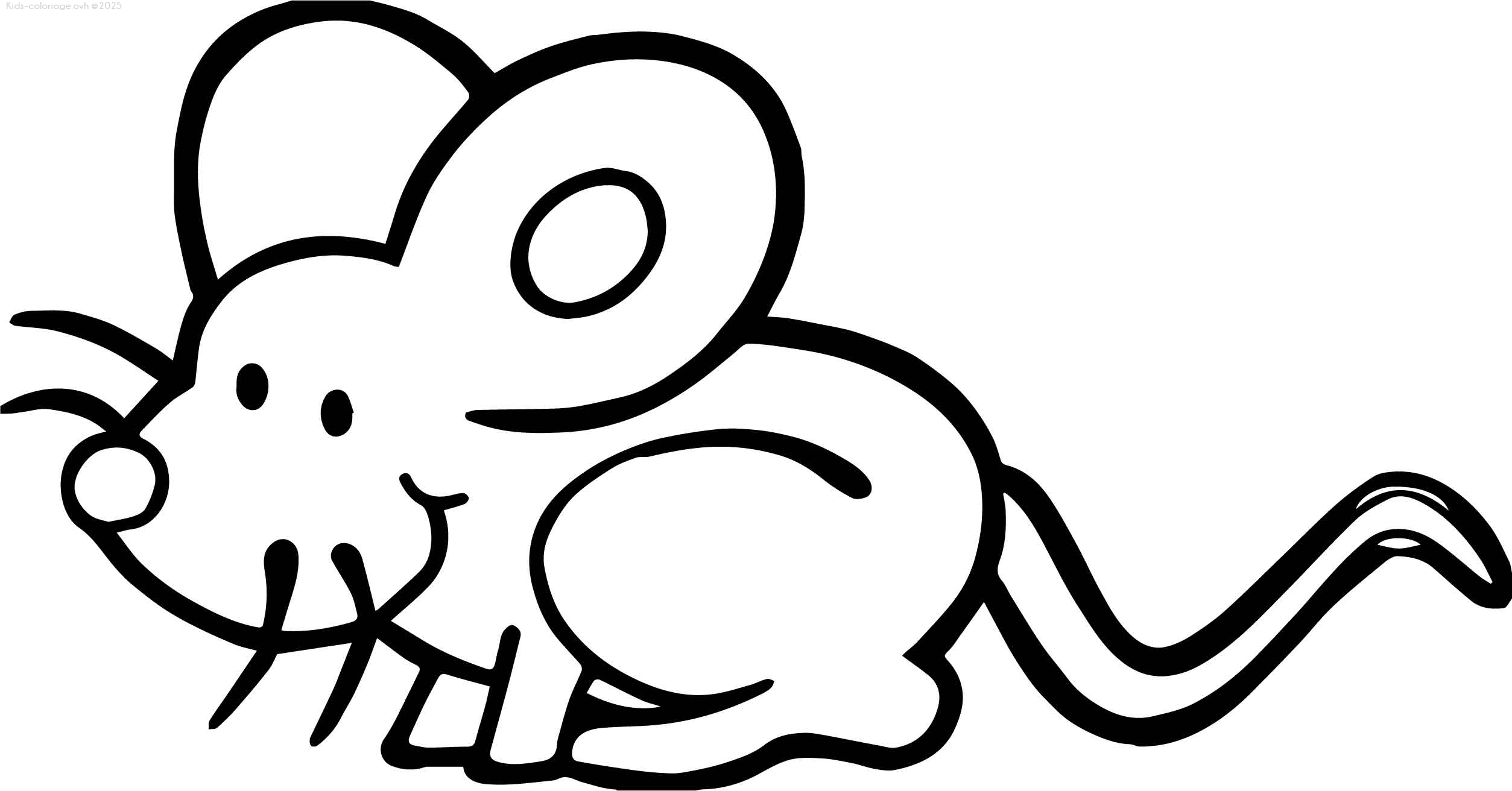 Coloriage imprimer souris10